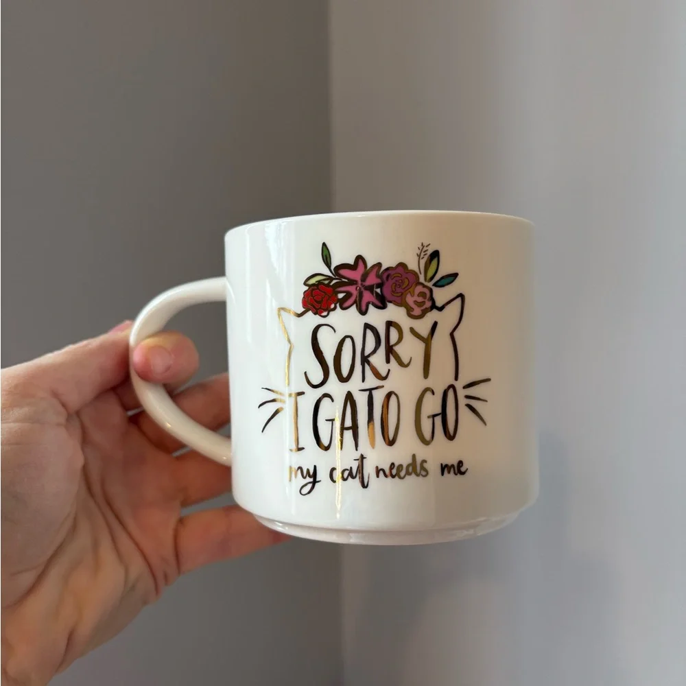 Cat Bundle Mug Plate Dish Decor Home Kitchen Decorations Bright Fun Kitty Animal